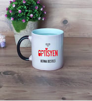 Optisyen Kupa Bardak Sihirli Fotoğraflı Tıp Bayramı Hediyesi Optisyenler Günü Hediyesi