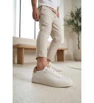Lufian 111230293 Paul Erkek Hakiki Deri Klasik Sneaker Beyaz