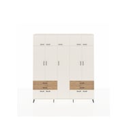 Arges Dolap 12 Raflı 4 Çekmeceli 2 Askılı 220x30x243 Aytaşı-Aytaşı/Çam
