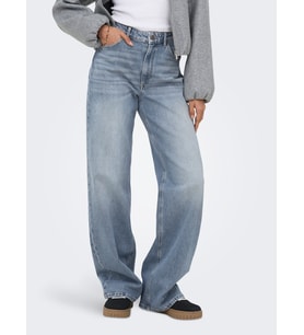 ONLY Bayan Geniş Paça Yüksek Bel Kot Pantolon 15377929