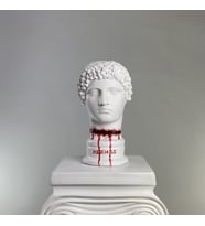 Hermes 'Cut Throat' Dekoratif Heykel, Pop Art Roma Yunan Heykelleri