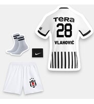 Vlahovıc-28 Bêşiktaş 26-27 Yeni Sezon Çocuk Futbol Forması - 4'lü Set