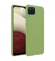 Samsung Galaxy M12 İnce Mat Silikon Kılıf Yeşil