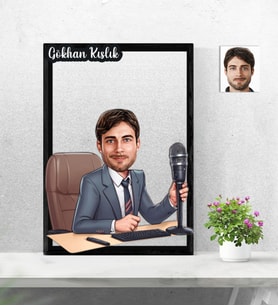 Kişiye Özel 3D  Ahşap Tablo Spiker Erkek Model 30x40 -14