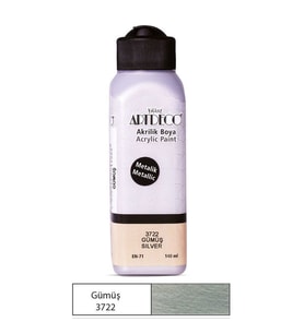 Artdeco Metalik Akrilik Boya 140 ml. 3722 Gümüş 