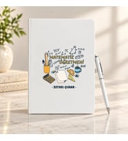 Matematik Öğretmeni Öğretmenler Günü Hediyesi İsim Baskılı Defter Kalem Seti