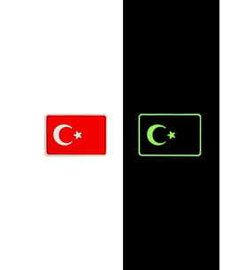 Türk Bayrağı Silikon Fosforlu Arma