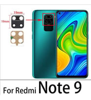 Tkgz Xiaomi Redmi NOTE 9 Arka Kamera Camı Lens Yapışkanlı