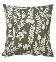 IKEA ROTVECKLARE gri-yeşil-beyaz 50x50 cm kırlent kılıfı