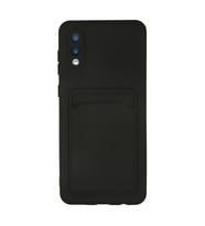 Samsung Galaxy A02 Kılıf Kelvin Kartvizitli Silikon - Siyah
