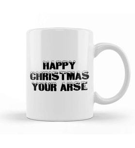 Happy Christmas Your Ars Kupa Bardak Porselen