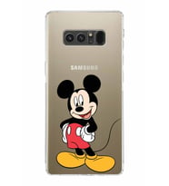 Samsung Galaxy Note 8  Kamera Korumalı Kapak Mickey Mouse Tasarımlı  Şeffaf  Kılıf