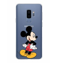 Samsung Galaxy S9 Plus Kapak Mickey Mouse Tasarımlı Şeffaf Silikon Kılıf