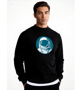 ASTRONOT UNİSEX SWEATSHİRT (Siyah)