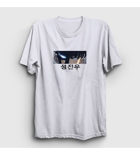 Presmono Unisex Beyaz Arise Sung Jinwoo Solo Leveling T-Shirt 434541tt (Beyaz)