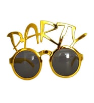 Parti Gözlük Gold Party