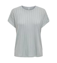ONLIRINA S/S O-Neck Top JRS NOOS – Kadın Basic Tişört, Yuvarlak Yaka (Gri)
