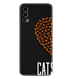 General Mobile GM 23 Kılıf Silikon Desen Özel Seri Cats 1792