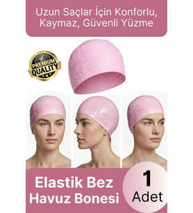 #Bone Konforlu Tasarım Su Geçirmez Kaymaz Spor Yüzücü Havuz Deniz Şapkası Elastik Bez Yüzme Bonesi