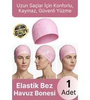 #Bone Konforlu Tasarım Su Geçirmez Kaymaz Spor Yüzücü Havuz Deniz Şapkası Elastik Bez Yüzme Bonesi
