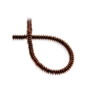 Hematit Doğal Taş Parlak Kahverengi Rondela Kesim 8x4mm Dizi