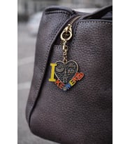 Kemer Anahtarlık Kalp Figürlü Metal Anahtarlık Cüzdan & Ev Anahtarlığı (8 cm)