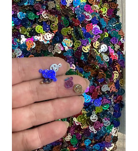 1 CM 20 GR DELİKLİ GÜLEN SURAT  KOLYE TAKI YAZMA OYA EŞARP HALHAL BONCUK PUL