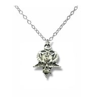 Devil Goat Şeytan Figürlü Unisex Metal Kolye – 60 cm Zincir (Gümüş)