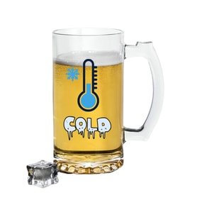 Soğuk Bira Bardağı - Bira Bardak (Şeffaf)