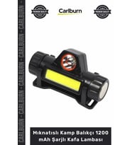 #KafaLambası Powerled SMD Beyaz Parlak Oynar Mıknatıslı Kamp Balıkçı 1200 mAh Şarjlı Kafa Lambası