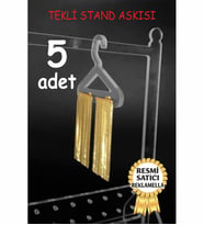 Tekli Yedek Küpe Standı Askısı Pleksi Takı Standı Askılık Yedeği (5 ADET) (Şeffaf)