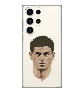 Samsung Galaxy S23 ULTRA Uyumlu Steven Gerrard Tasarımlı Şeffaf Telefon Kılıfı