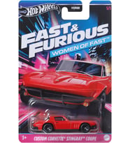 Hot Wheels Auto Custom Corvette Stinggrey Coupe - Fast And Frious Kadınlar - Model Döküm Ölçeği 1:64 (Çok Renkli)