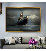 Altın Çerçeveli dekoratif tablo l461 (Gold)
