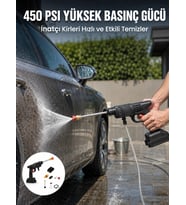 Kablosuz Taşınabilir Basınçlı Yıkama Tabancası Köpük Şişeli