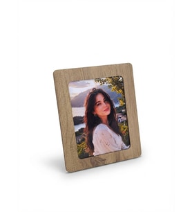 Masa Üstü Ahşap Fotoğraf Çerçevesi 19×25 cm – Kişiye Özel Fotoğraf Baskılı-Moderna renk