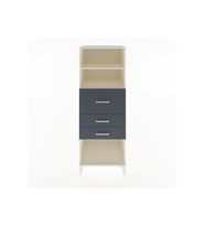 Hyperion Dolap 2 Raflı 3 Çekmeceli 60x44x163 Aytaşı-Antrasit