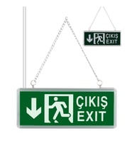 ZMR ZMR-670/Y.02 3W Yukarı-Aşağı Yön Acil Çıkış Yönlendirme Tabelası - Lambası (38X30X36Mm)