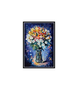 Çiçek Tasarımlı 20x30 Cm Retro Ahşap Poster