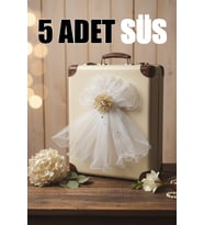 Bohça Süsü, Gelin Damat Çeyiz Düğün Nikah Nişan Konvoy Arabası Sünnet Kına Süsü 5 Adet