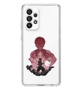 Samsung Galaxy A53 Uyumlu Demon Slayer Tasarımlı Şeffaf Telefon Kılıfı