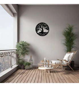 Duvar Dekoru Hediyelik Aile Ağacı (Family Tree) Metal Duvar Tablosu Sanat