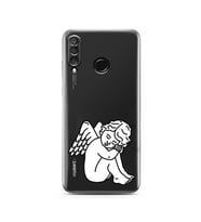Huawei P30 Lite Uyumlu Baskılı Yumuşak Silikon Şeffaf Telefon Kılıfı