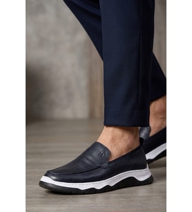 Luciano Bellini 26K-E16401 Formal Erkek Casual Ayakkabı Lacivert