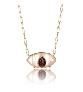 Pink Quartz's Dream I Gümüş Kolye