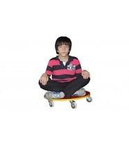 Ahşap Yuvarlak 5 Tekerlekli Kay Kay Scooter 55 cm Çap