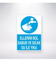 Ellerini Bol Su İle Sıcak Su İle Yıka