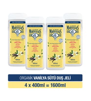 Le Petit Marseillais Organik Vanilya Sütü Duş Jeli 400 ml x4