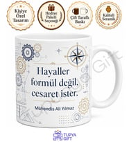 Mühendislik Mezununa Hediye Baskılı Kupa Bardak Özel Tasarım Mezuniyet