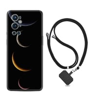 Tecno Spark 9 Pro Kılıf Resimli Boyun Askılı İpli Desenli Silikon Series Gezegenler 1901